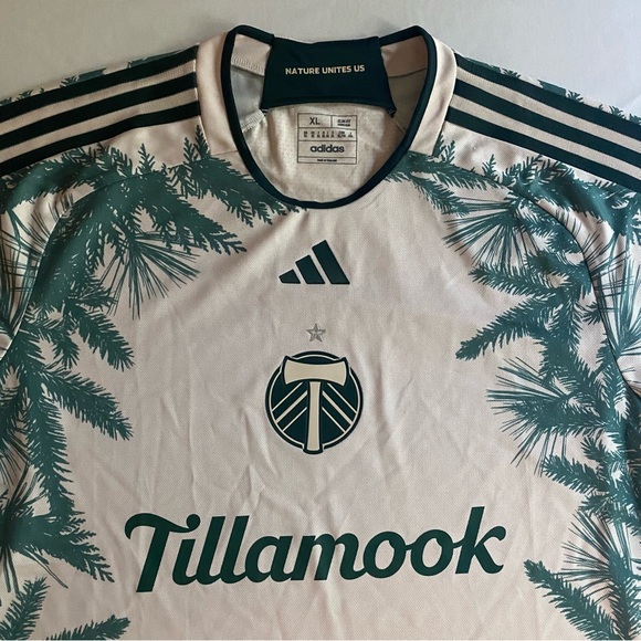 Adidas Portland Timbers x The Nature Conservancy Jersey Men XL SLIM MLS Soccer - Picture 5 of 16